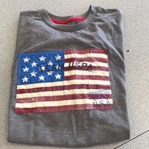 Grey Polo shirt sleeve boys 14/16